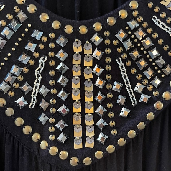 Fun Style & Co Woman’s Plus 3X Black Tank with Copper and Silver Bling!  NEW NWT - Picture 3 of 7